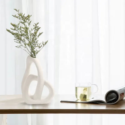 MODERN SIMPLE ART VASE 2 PIECE SET