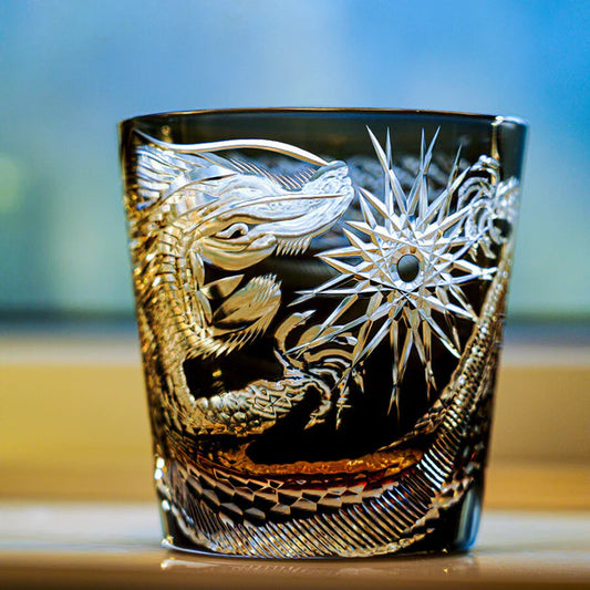 黒龍 KOKURYŪ - EDO KIRIKO HANDCRAFTED WHISKY GLASS