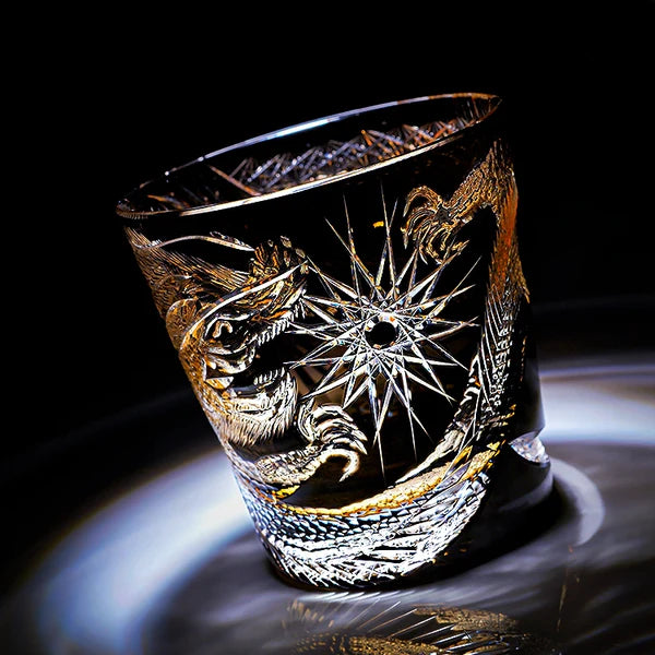 黒龍 KOKURYŪ - EDO KIRIKO HANDCRAFTED WHISKY GLASS