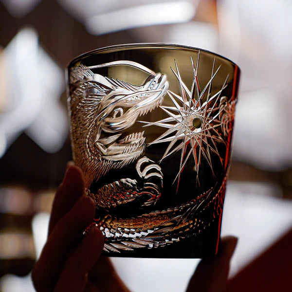 黒龍 KOKURYŪ - EDO KIRIKO HANDCRAFTED WHISKY GLASS
