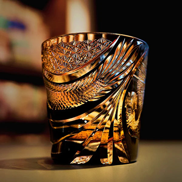 黒龍 KOKURYŪ - EDO KIRIKO HANDCRAFTED WHISKY GLASS