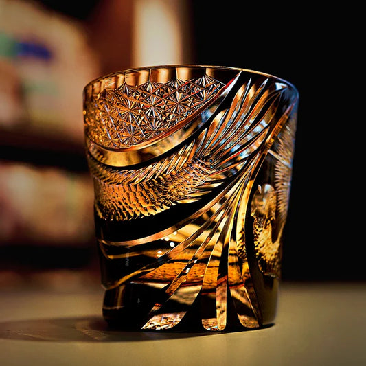 黒龍 KOKURYŪ - EDO KIRIKO HANDCRAFTED WHISKY GLASS