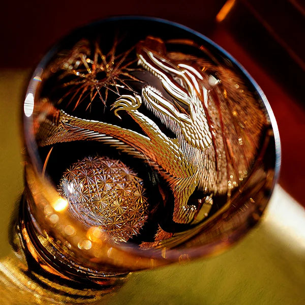 黒龍 KOKURYŪ - EDO KIRIKO HANDCRAFTED WHISKY GLASS