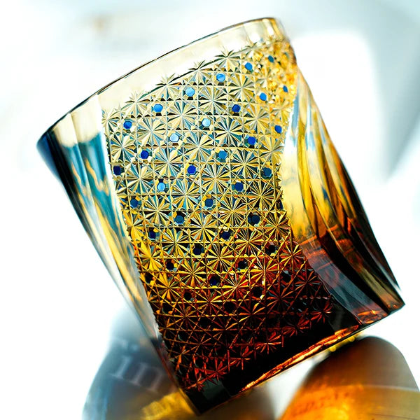 雷神 RAIJIN - EDO KIRIKO HANDCRAFTED WHISKY GLASS
