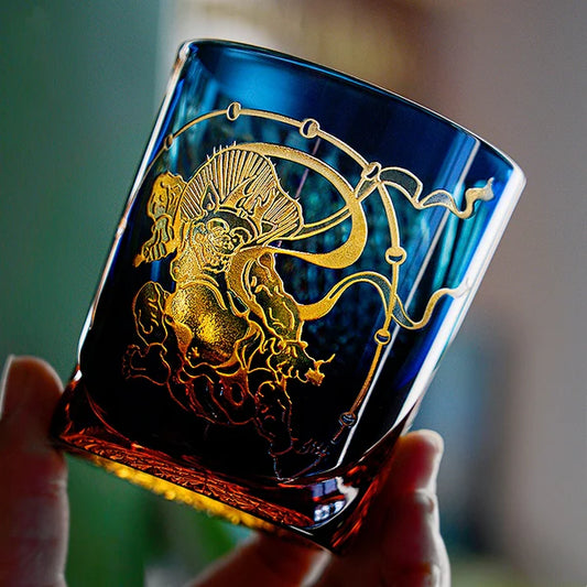 雷神 RAIJIN - EDO KIRIKO HANDCRAFTED WHISKY GLASS