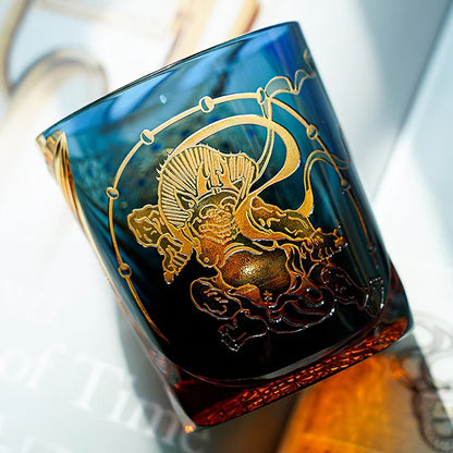 雷神 RAIJIN - EDO KIRIKO HANDCRAFTED WHISKY GLASS