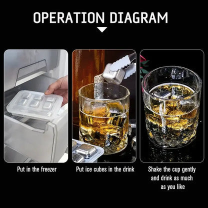 WHISKEY ICE ROCKS SET