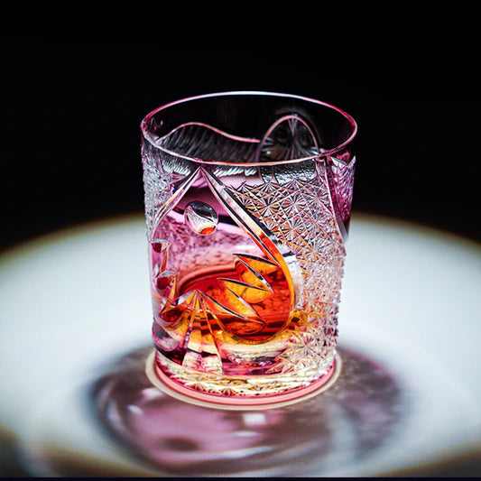 桜夜奏 SAKURAYASŌ - EDO KIRIKO HANDCRAFTED WHISKY GLASS