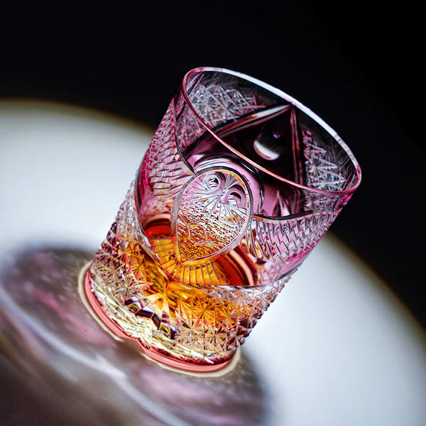桜夜奏 SAKURAYASŌ - EDO KIRIKO HANDCRAFTED WHISKY GLASS