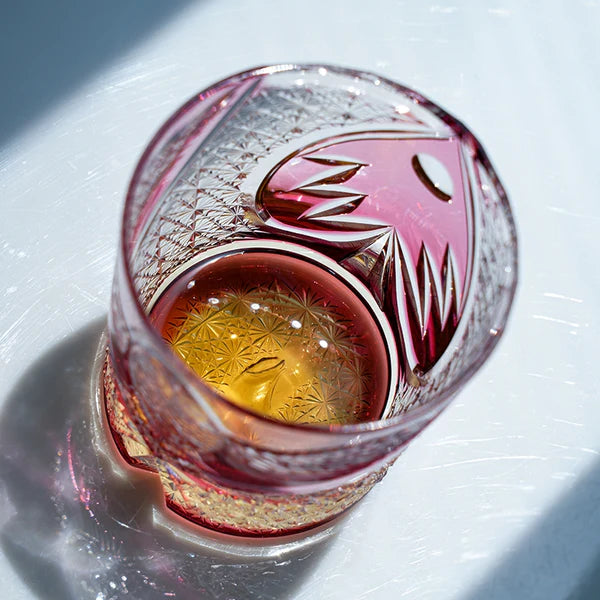 桜夜奏 SAKURAYASŌ - EDO KIRIKO HANDCRAFTED WHISKY GLASS