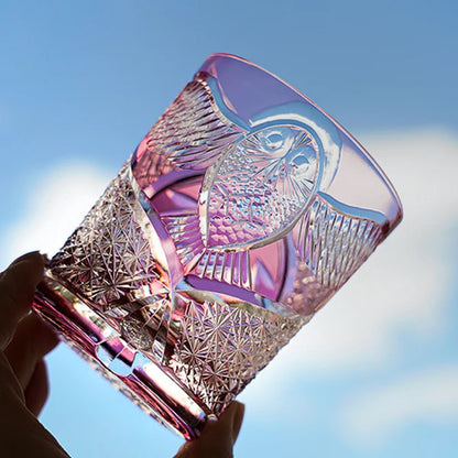 桜夜奏 SAKURAYASŌ - EDO KIRIKO HANDCRAFTED WHISKY GLASS