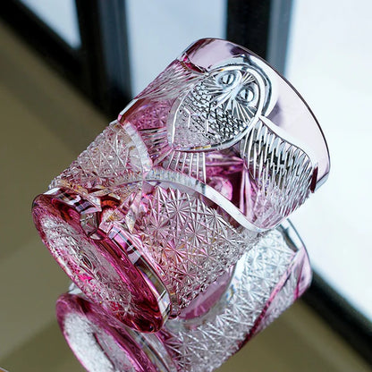 桜夜奏 SAKURAYASŌ - EDO KIRIKO HANDCRAFTED WHISKY GLASS