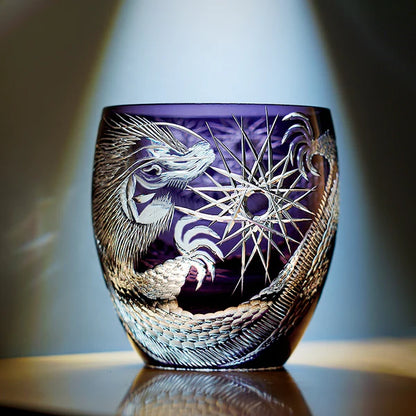 紫龍 SHIRYŪ - EDO KIRIKO HANDCRAFTED WHISKY GLASS