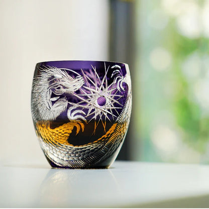 紫龍 SHIRYŪ - EDO KIRIKO HANDCRAFTED WHISKY GLASS