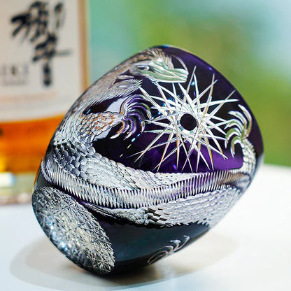 紫龍 SHIRYŪ - EDO KIRIKO HANDCRAFTED WHISKY GLASS
