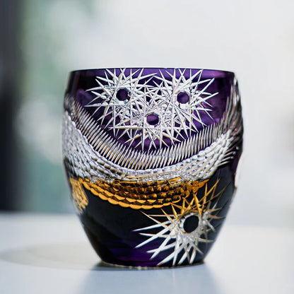 紫龍 SHIRYŪ - EDO KIRIKO HANDCRAFTED WHISKY GLASS