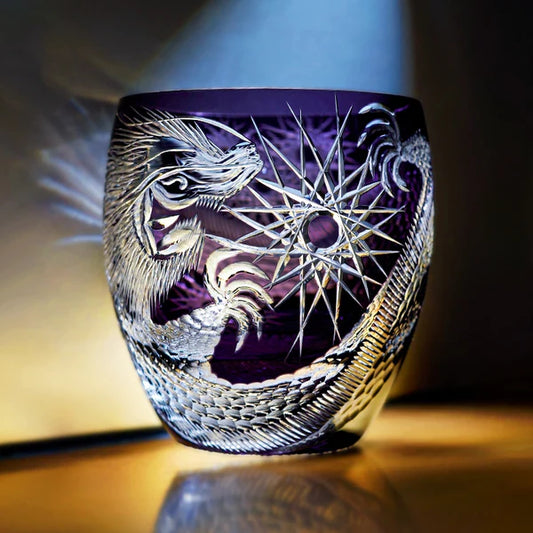 紫龍 SHIRYŪ - EDO KIRIKO HANDCRAFTED WHISKY GLASS