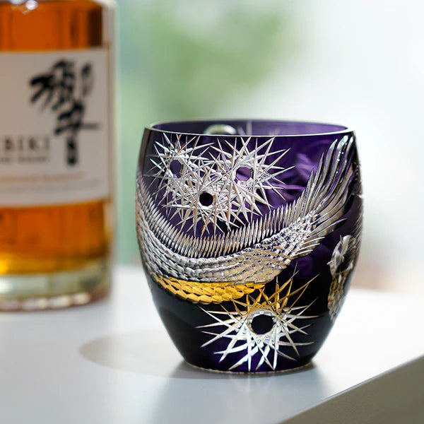 紫龍 SHIRYŪ - EDO KIRIKO HANDCRAFTED WHISKY GLASS