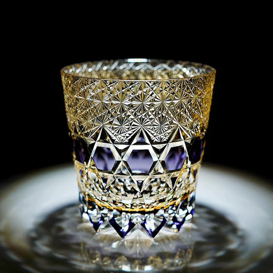 紫晶 SHISHŌ - EDO KIRIKO HANDCRAFTED WHISKY GLASS