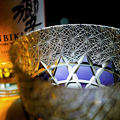 紫晶 SHISHŌ - EDO KIRIKO HANDCRAFTED WHISKY GLASS