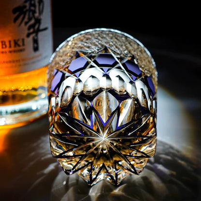 紫晶 SHISHŌ - EDO KIRIKO HANDCRAFTED WHISKY GLASS