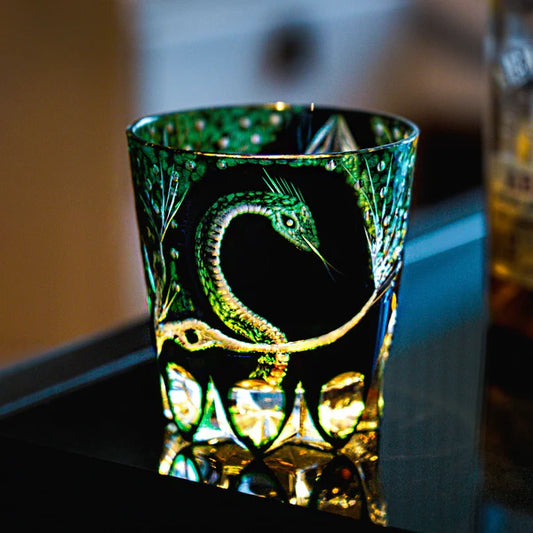 翠蛇 SUIDA - EDO KIRIKO HANDCRAFTED WHISKY GLASS