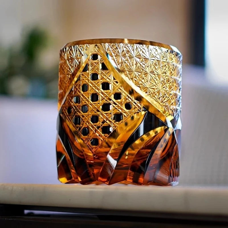 夜琥 YORU KOHAKU- EDO KIRIKO HANDCRAFTED WHISKY GLASS - KNIVORÀ