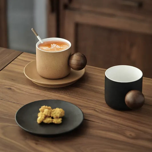 WHIMSIHANDLE HANDMADE COFFEE CUP 4 PIECE SET