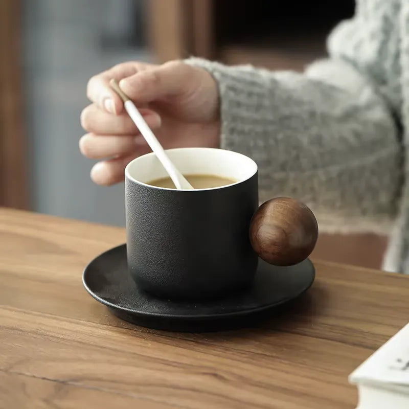 WHIMSIHANDLE HANDMADE COFFEE CUP 4 PIECE SET