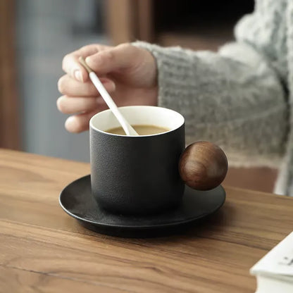 WHIMSIHANDLE HANDMADE COFFEE CUP 4 PIECE SET